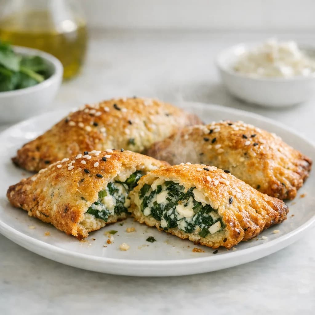 Keto Spinach and Cheese Turnovers recipe