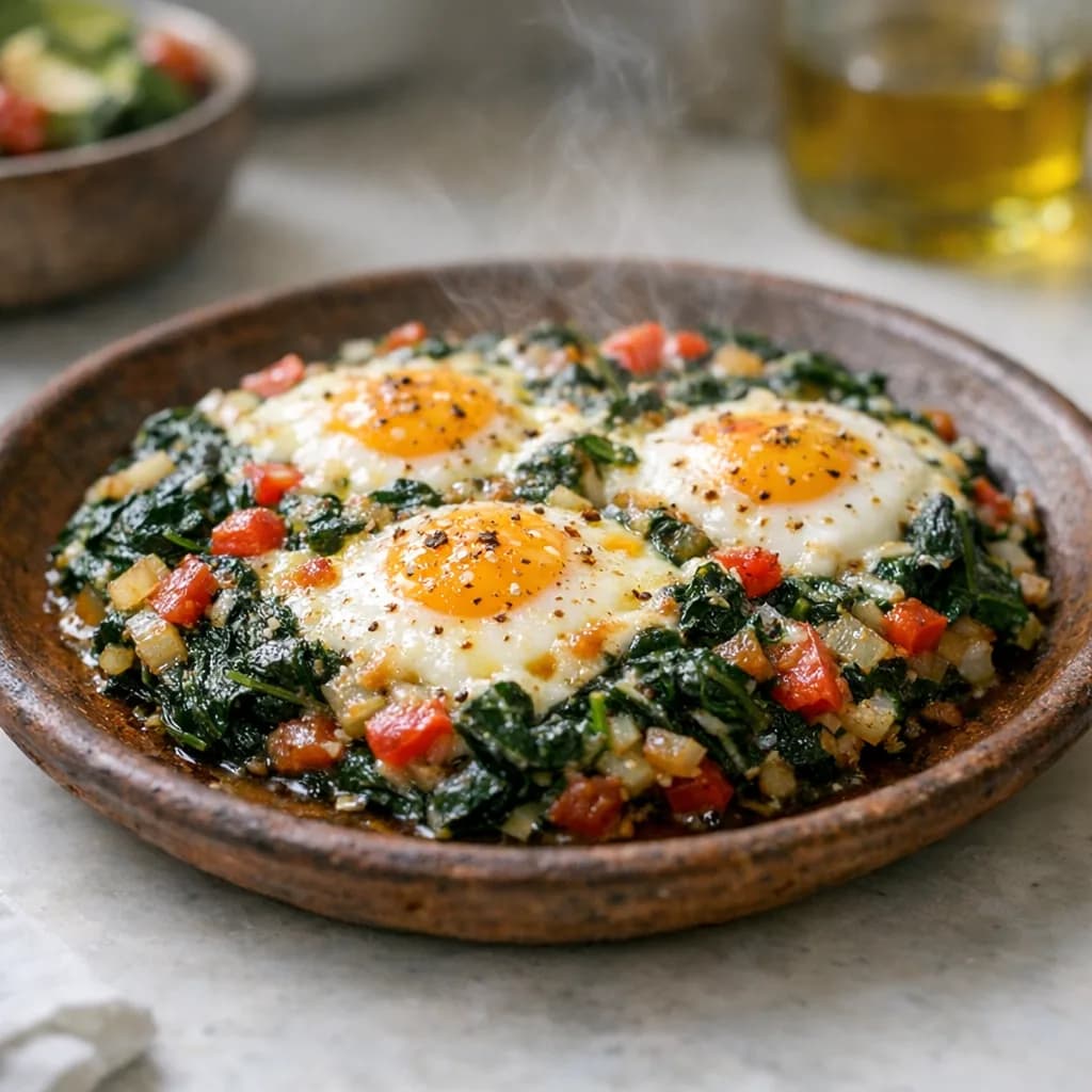 Keto Spinach and Egg Bake recipe