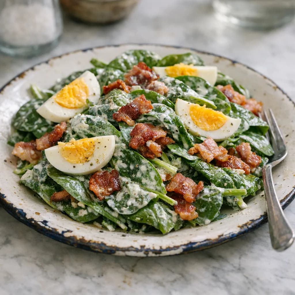 Bacon and Spinach Salad recipe