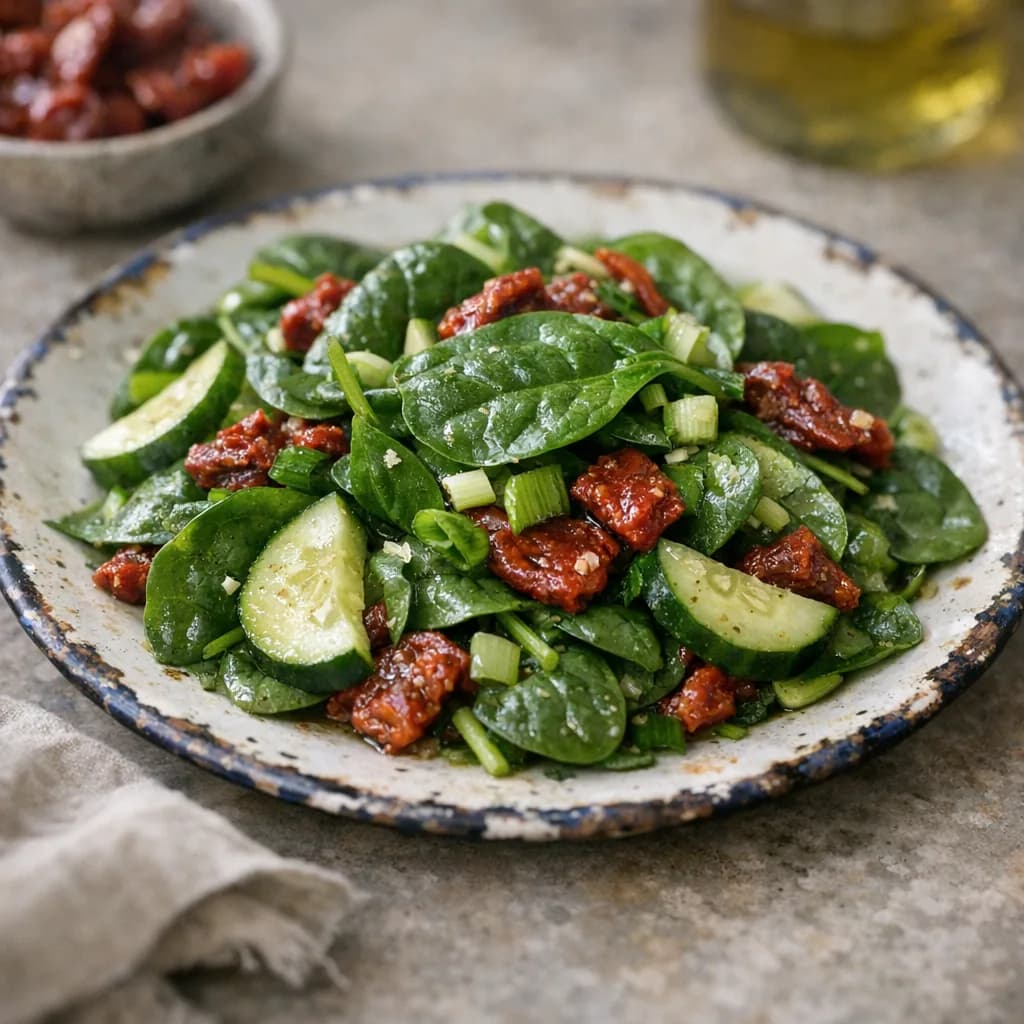 Keto Spinach and Tomato Salad recipe