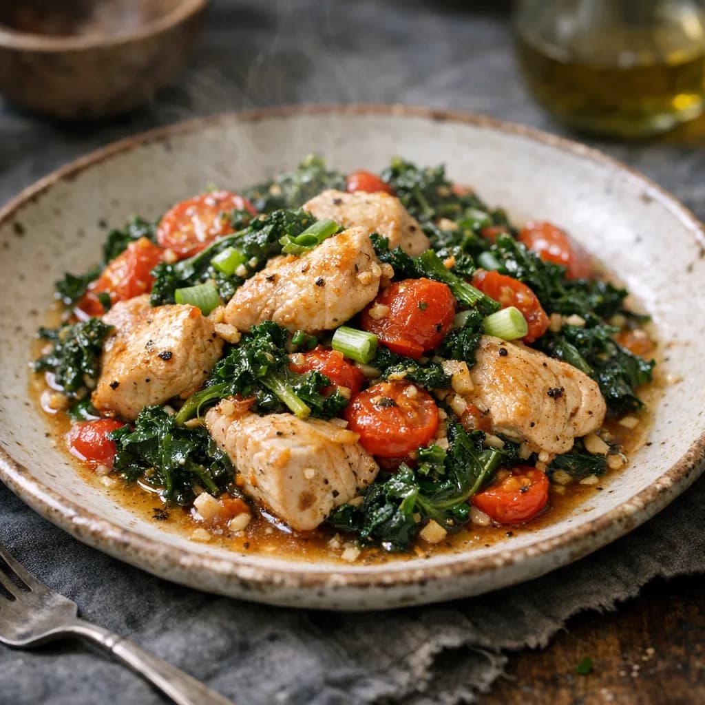 Keto Tomato Kale Chicken recipe