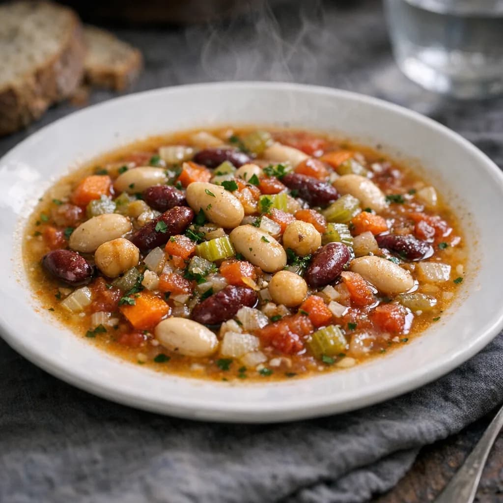 Kosher 3-Bean Dinner Soup recipe