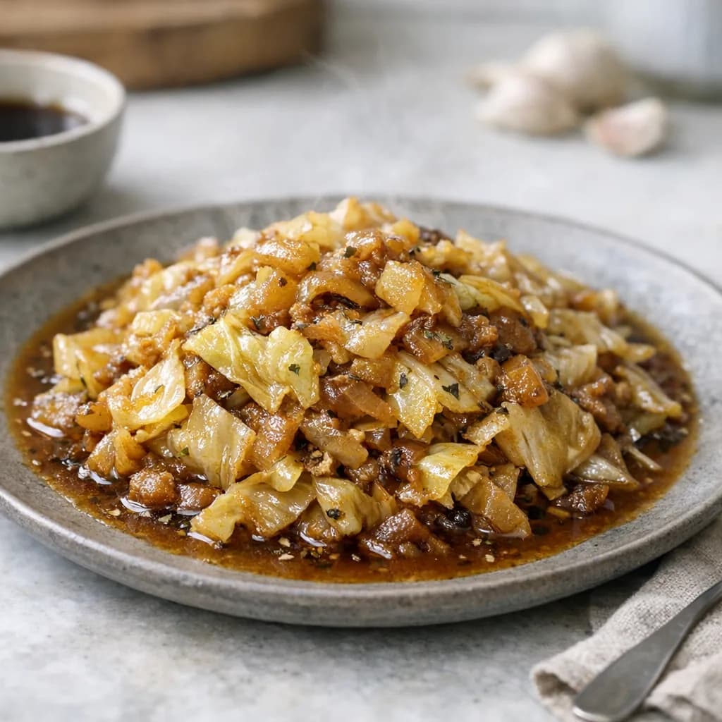 Kosher Beef and Cabbage Stew recipe