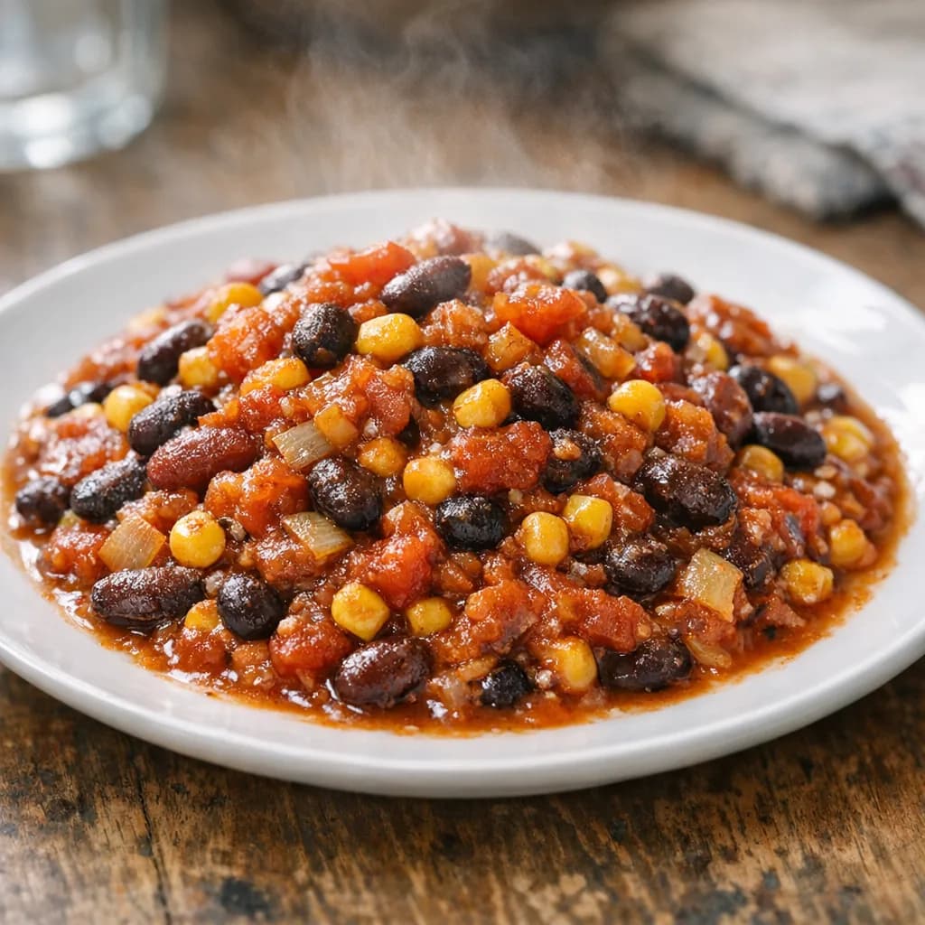 Vegetarian Sweetcorn and Tomato Chili recipe
