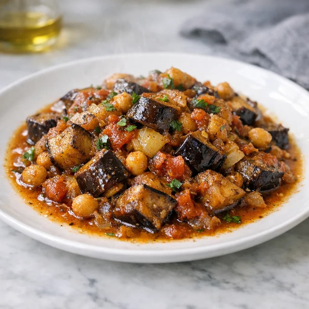 Kosher Beef and Eggplant Stew recipe