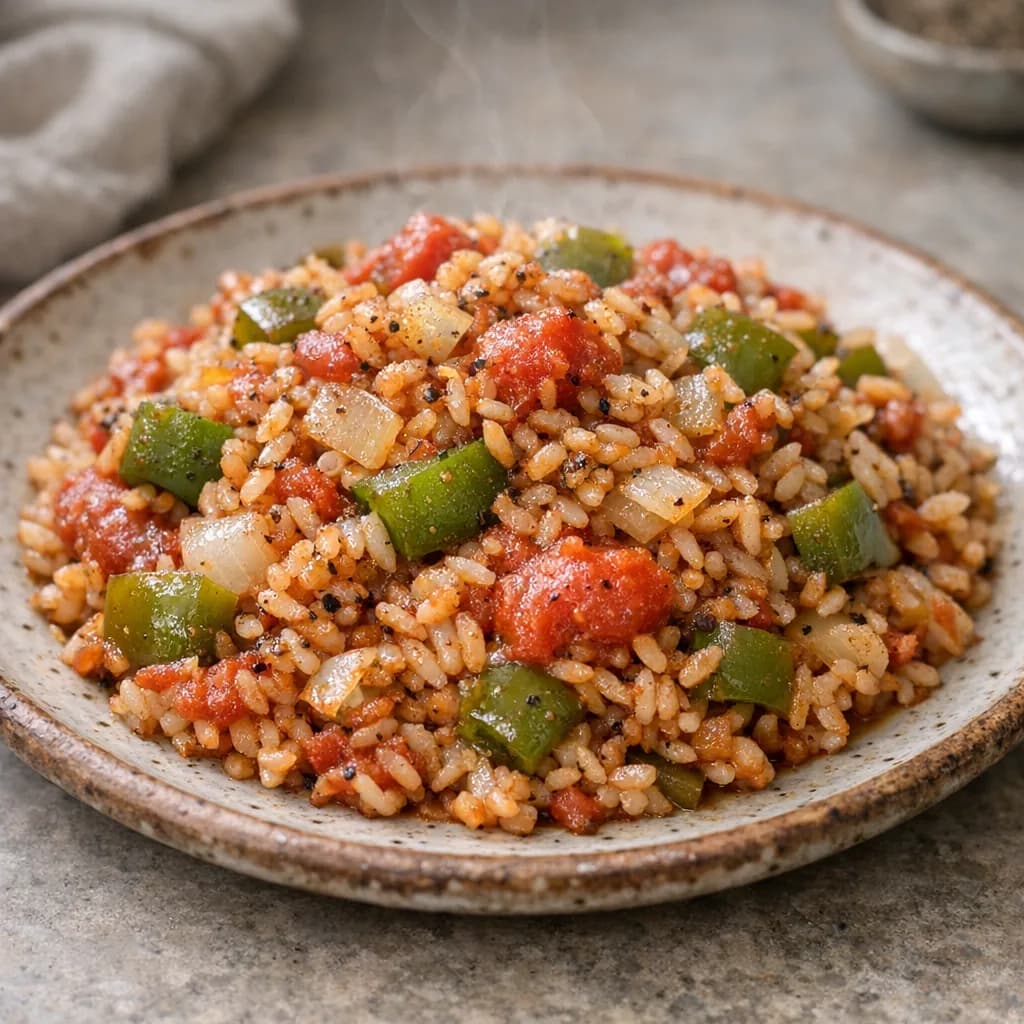 Capsicum and Rice Skillet recipe