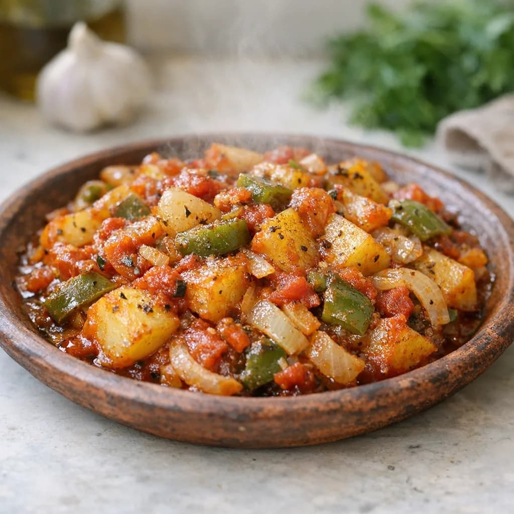 Kosher Beef and Tomato Skillet recipe