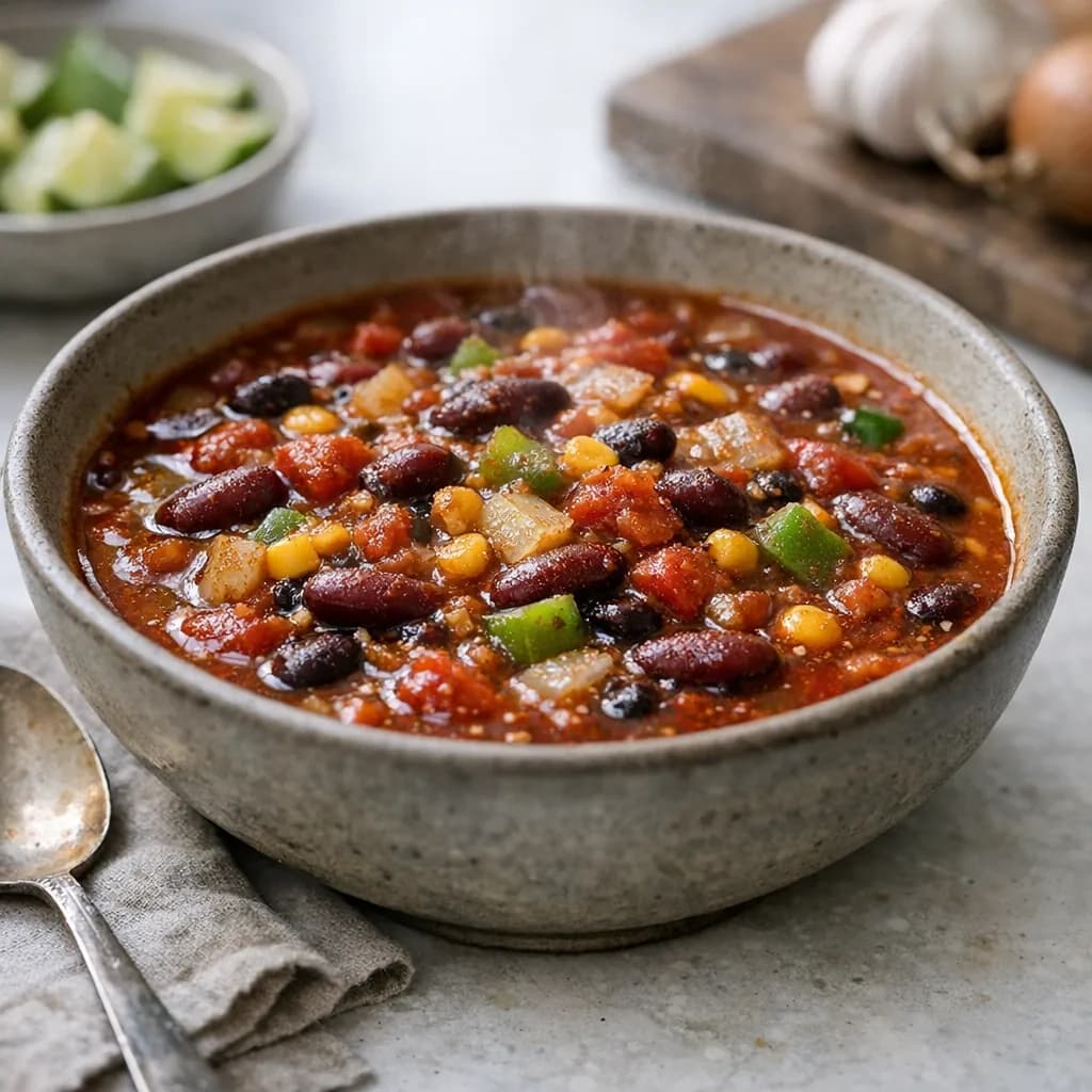 Kosher Beef and Vegetable Chili Soup recipe