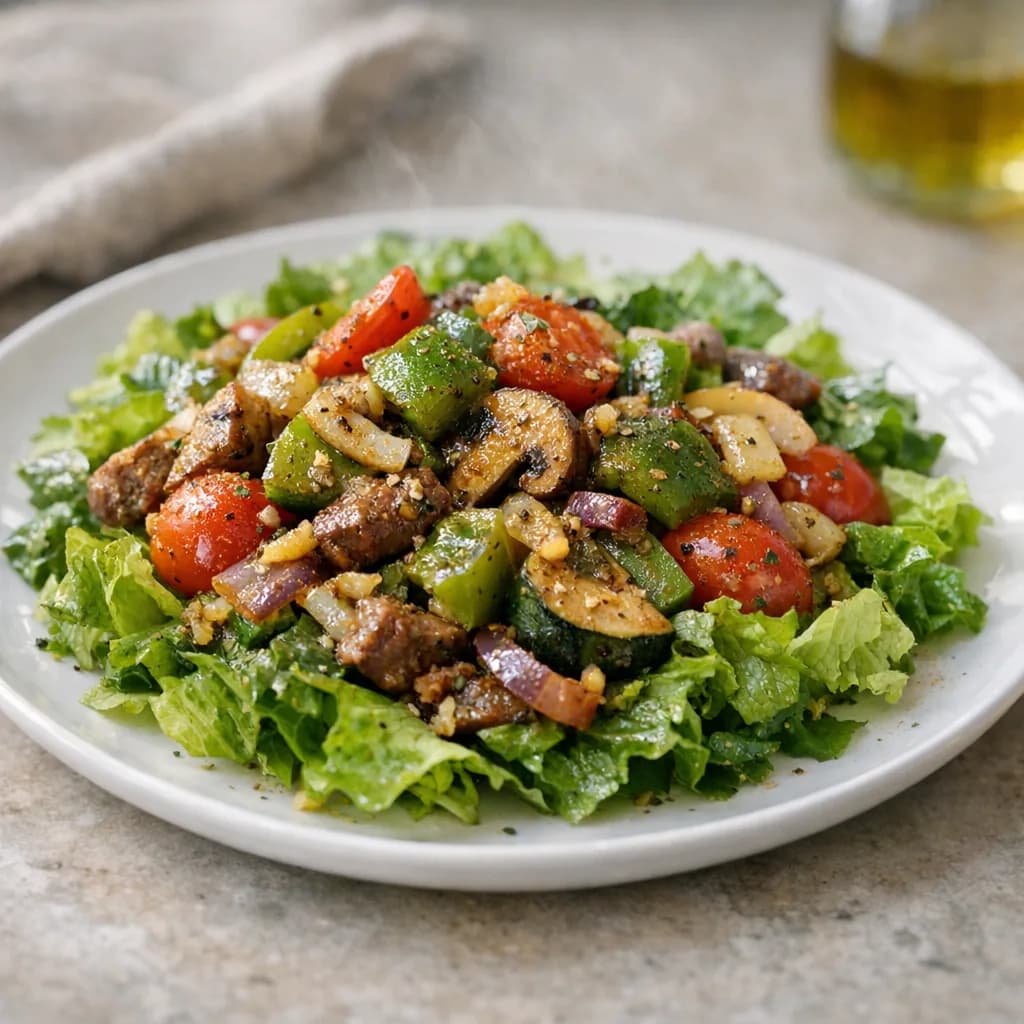 Kosher Beef and Veggie Salad recipe