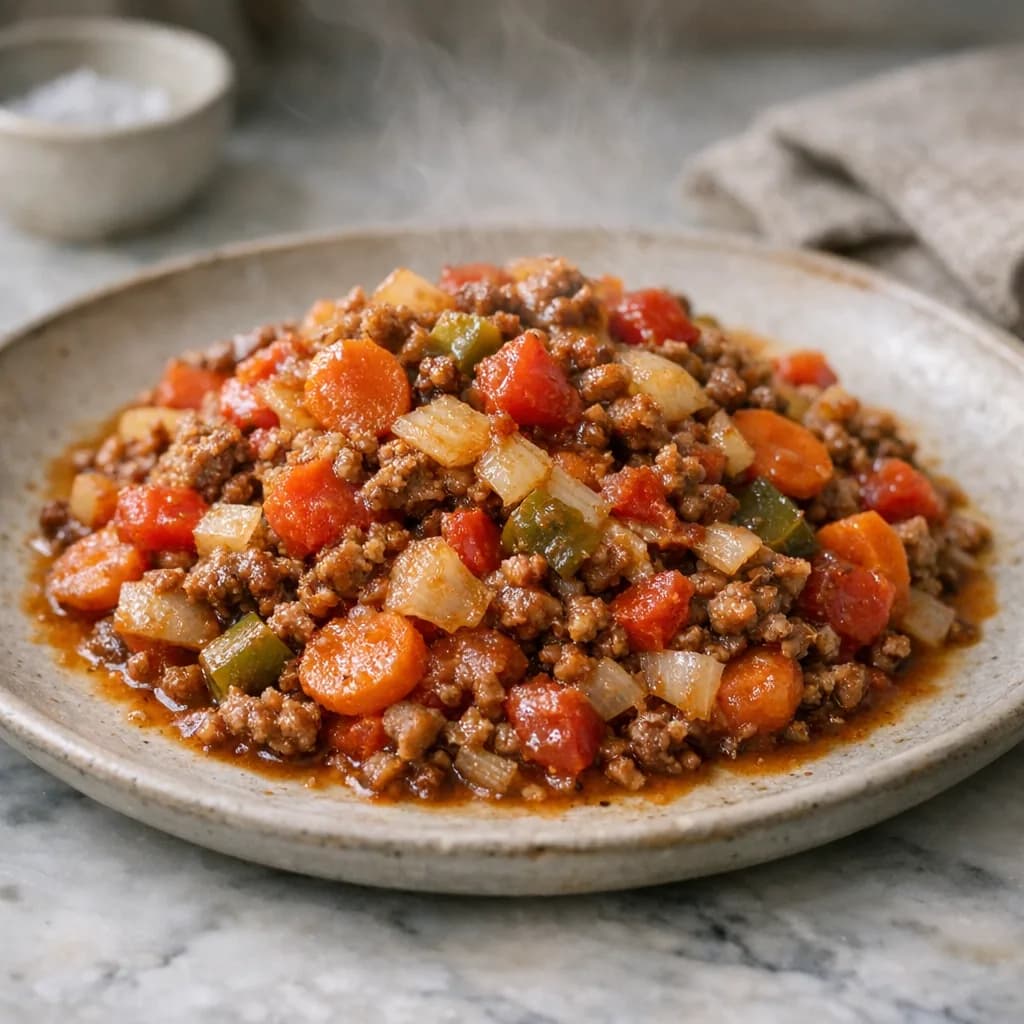 Kosher Hamburger and Vegetable Bake recipe