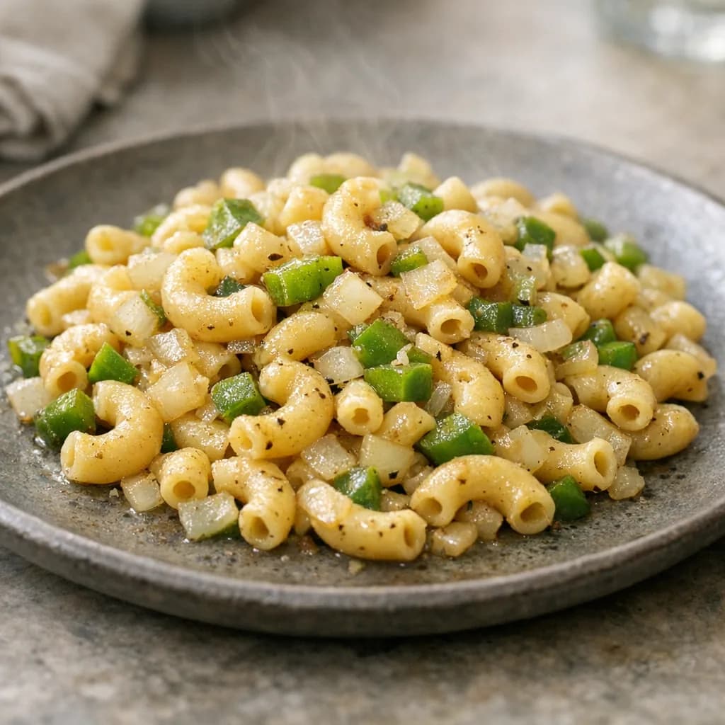 Kosher Macaroni and Plant-Based Saute recipe