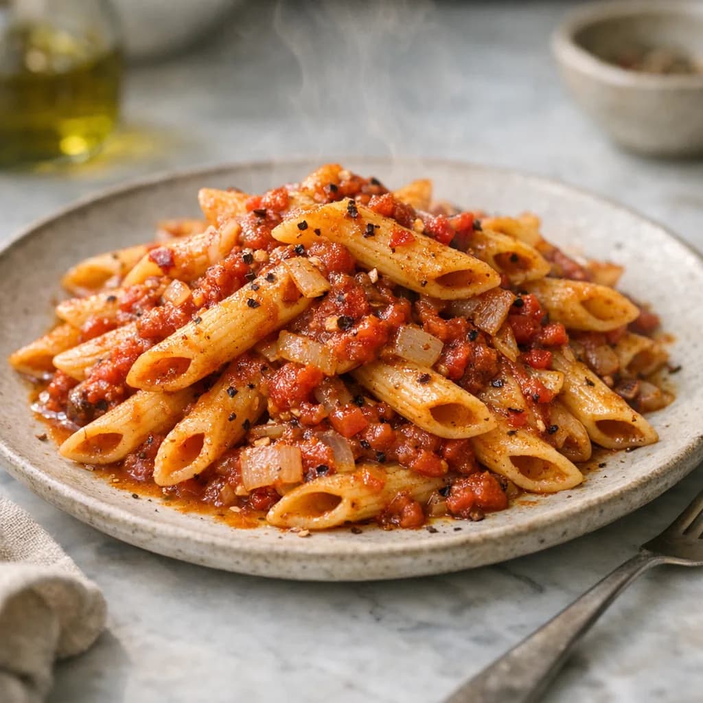 Kosher Skillet Tomato Beef Pasta recipe