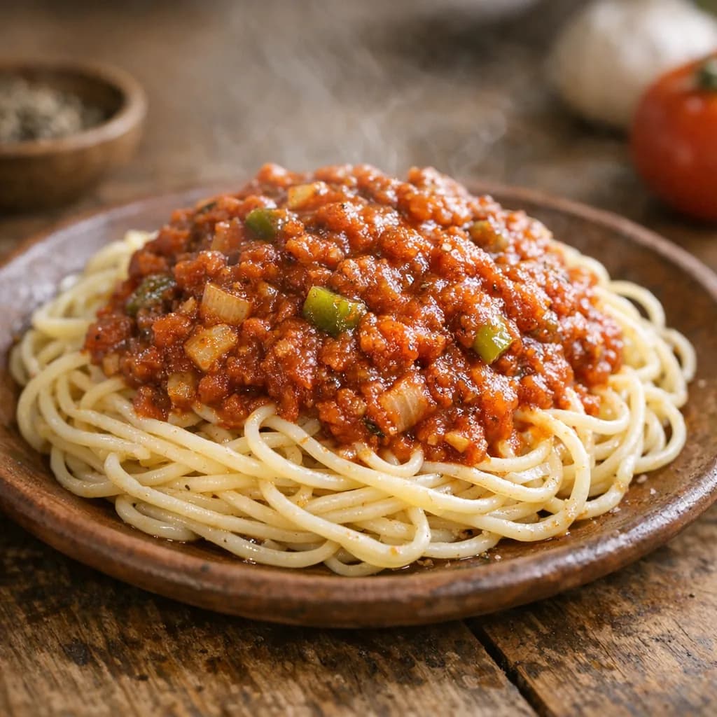 Vegetarian Spaghetti Sauce with Garlic and Tomato recipe