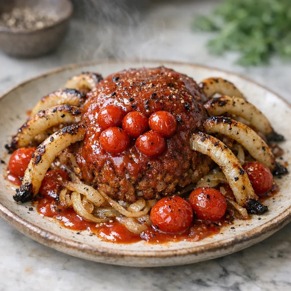 Kosher Spider-Inspired Meatloaf recipe