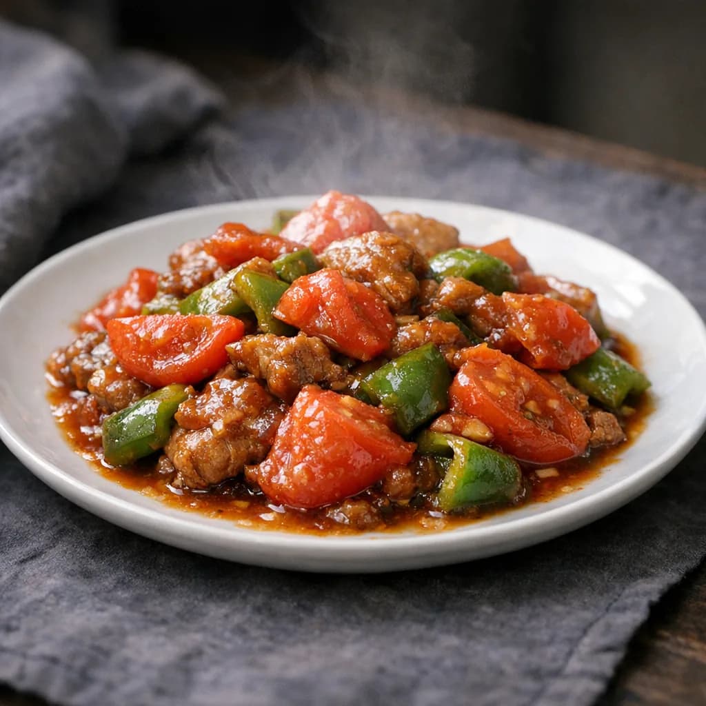 Kosher Tomato Beef Stir-Fry recipe