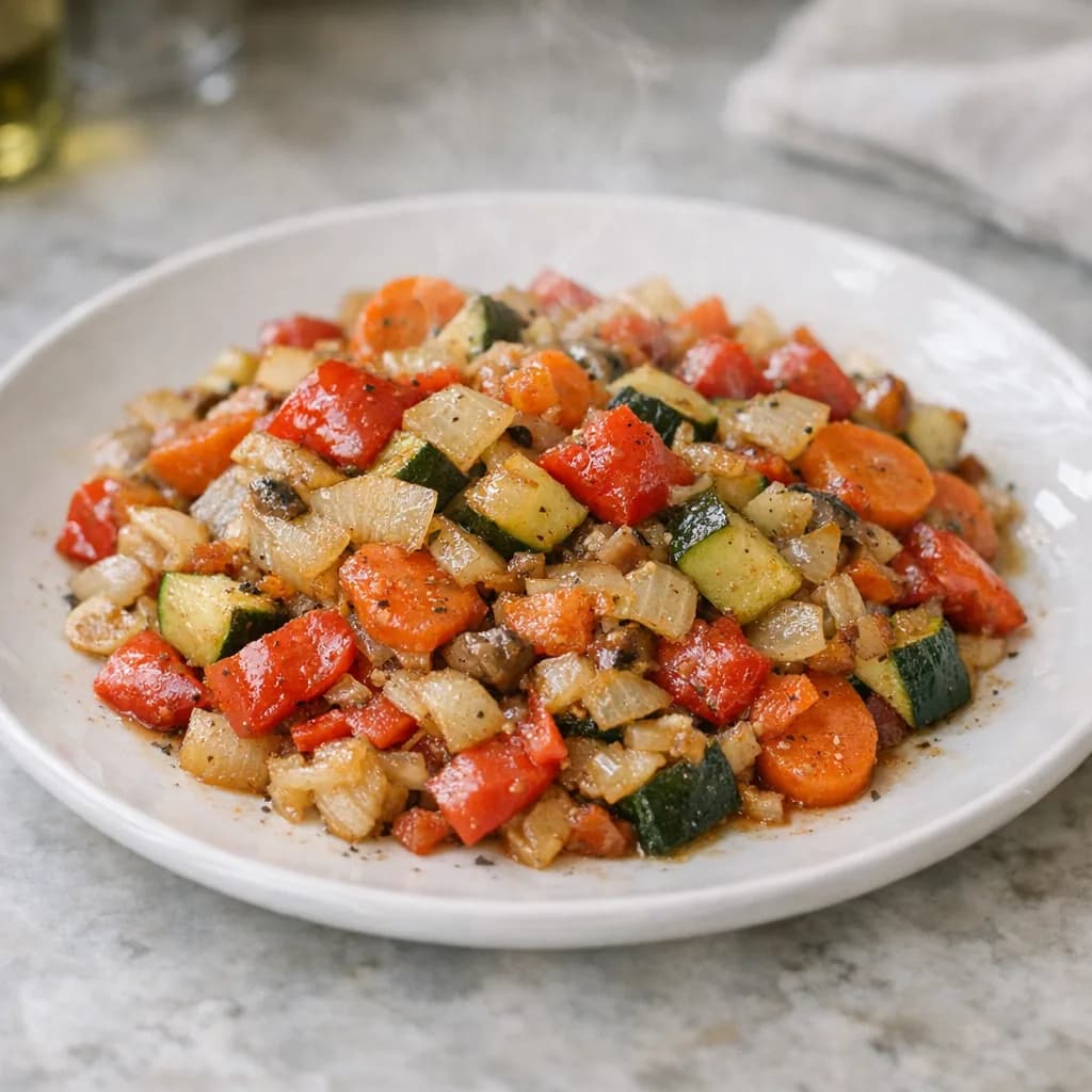 Kosher Turkey and Vegetable Skillet recipe