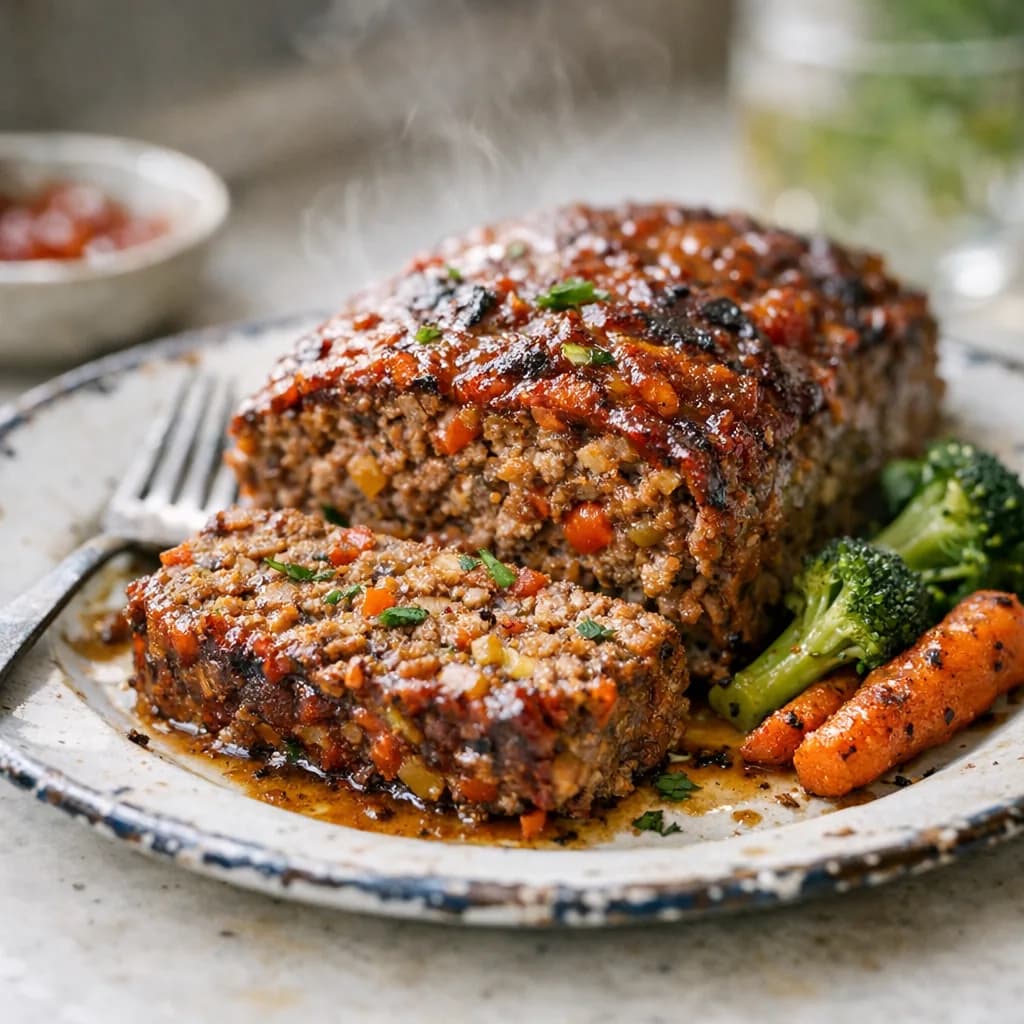 Kosher Vegetable Beef Meat Loaf recipe