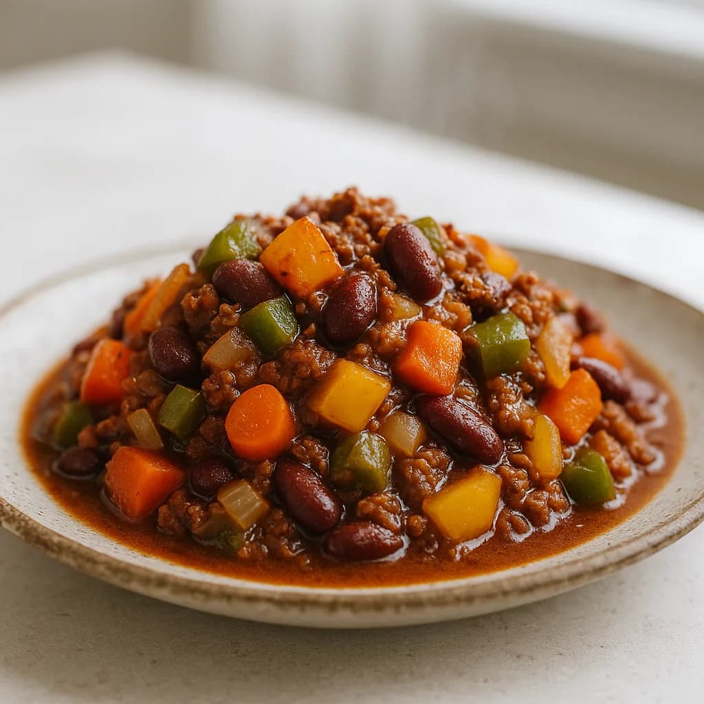 Vegetarian Bean and Courgette Chili recipe