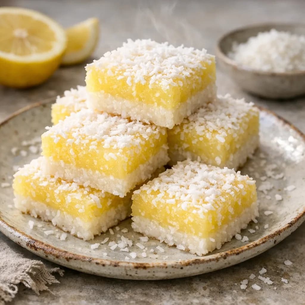 Lemon Coconut Dessert Squares recipe