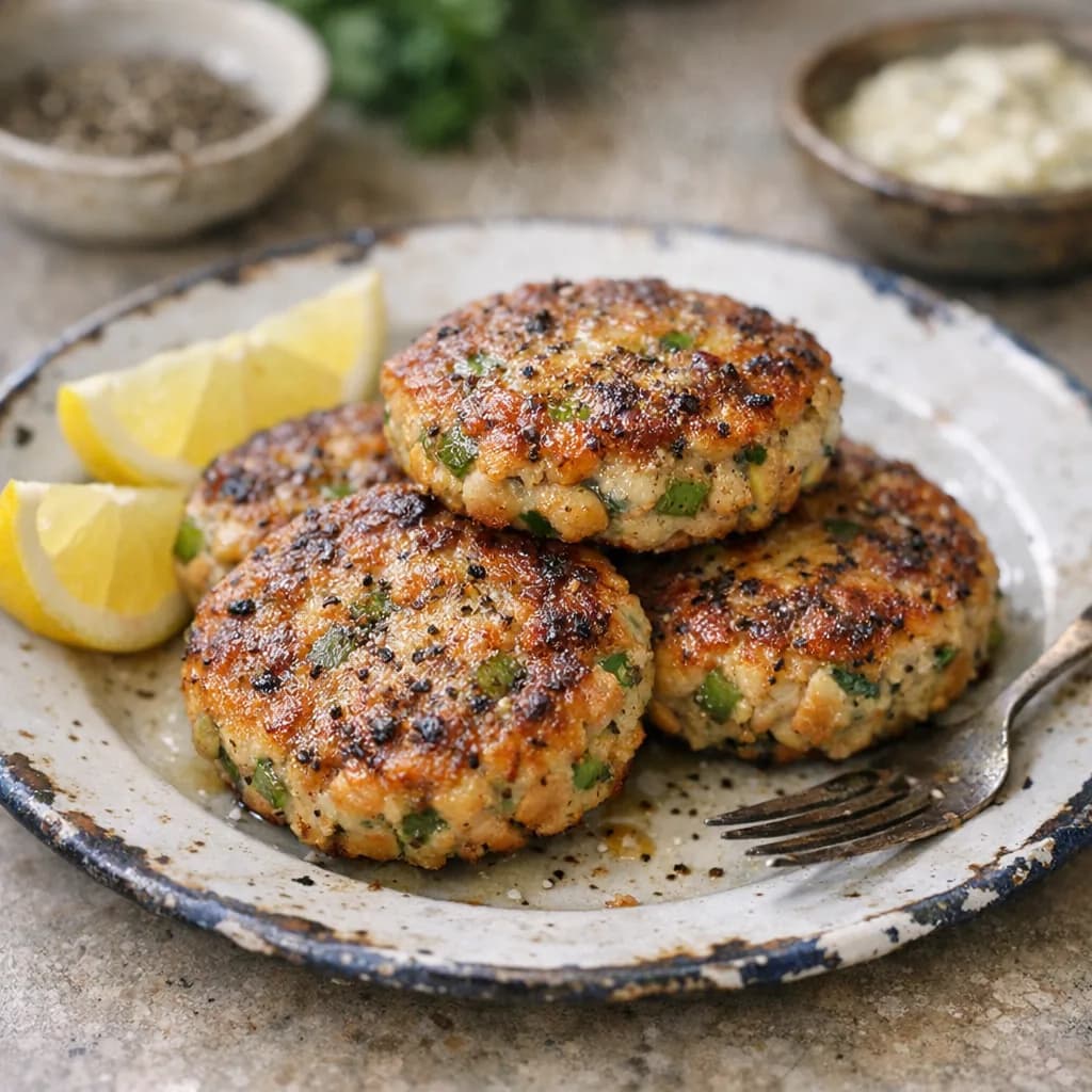 Lemon Pepper Salmon Patties recipe