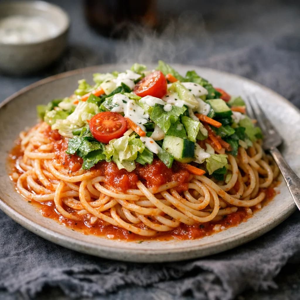 Mama's Best Halal Spaghetti Dinner recipe