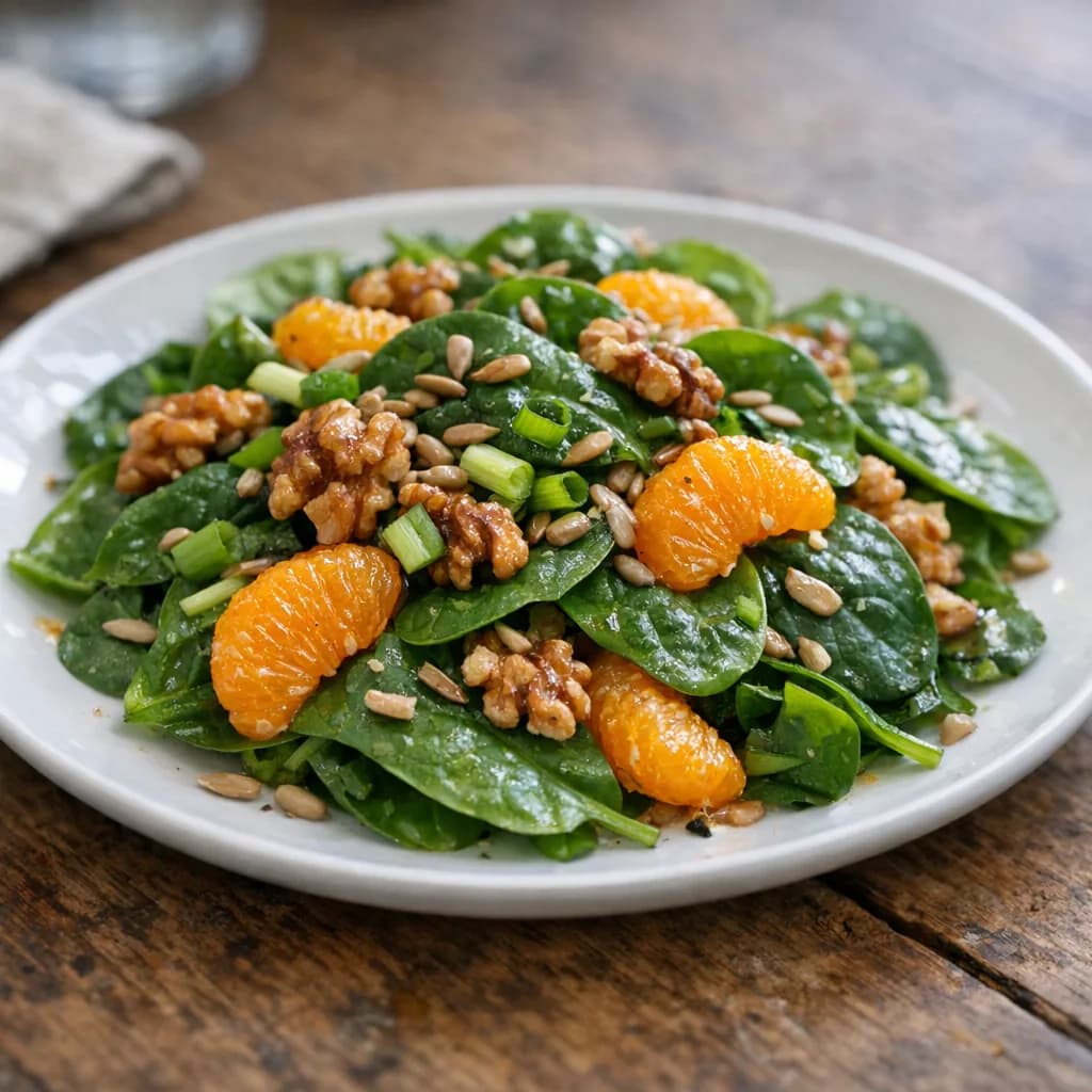 Mandarin Orange and Walnut Dinner Salad recipe
