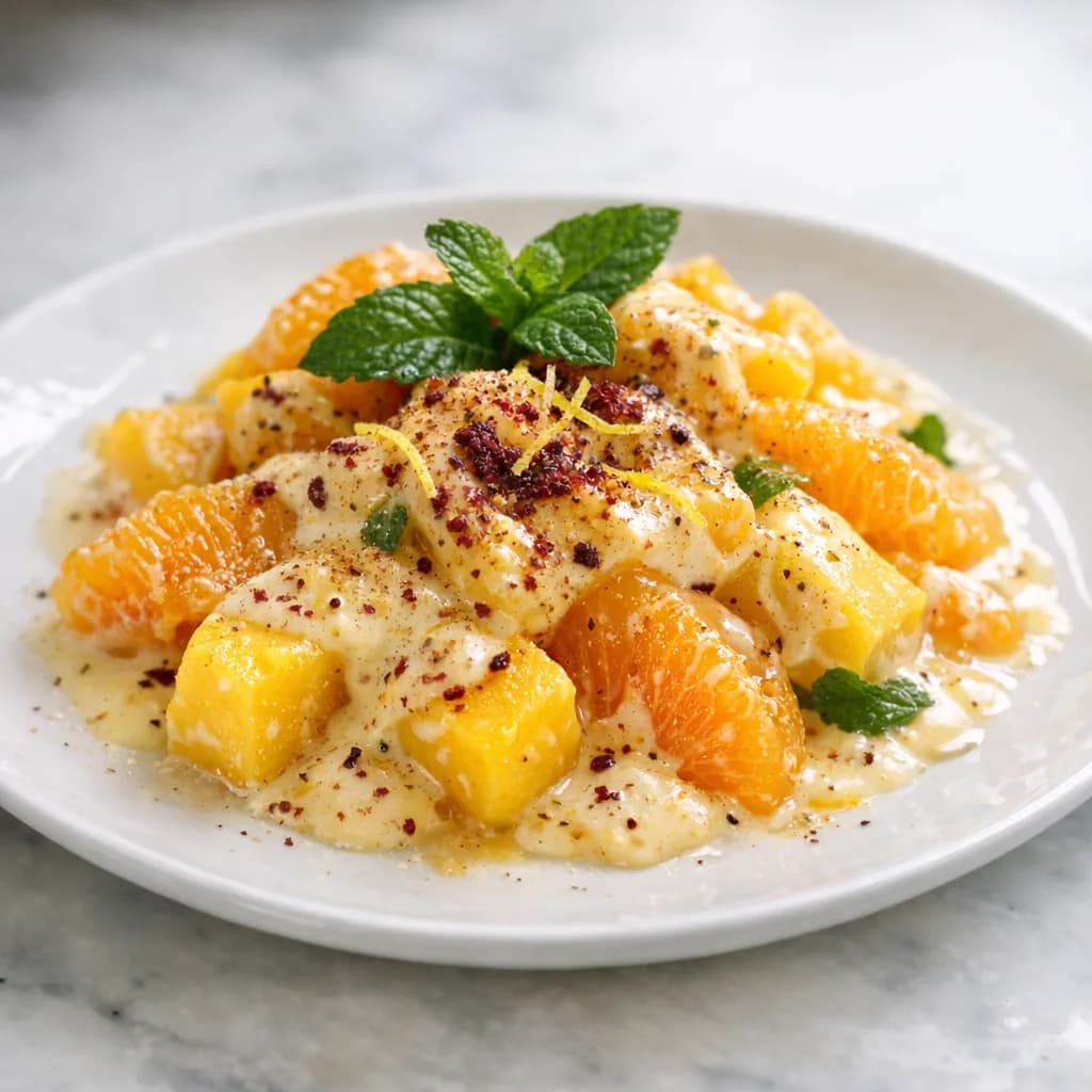 Mango and Orange Lassi with Lemon Zest recipe