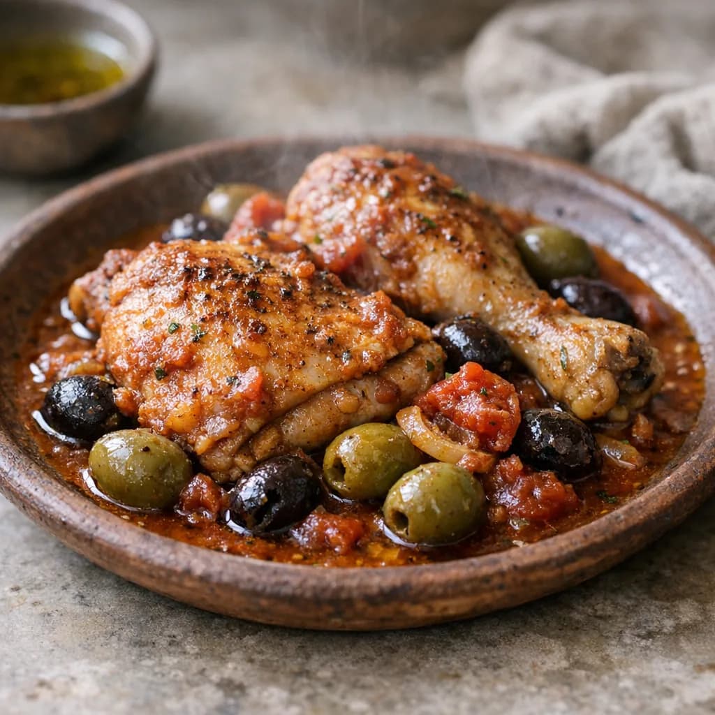 Mediterranean Baked Chicken with Olives recipe