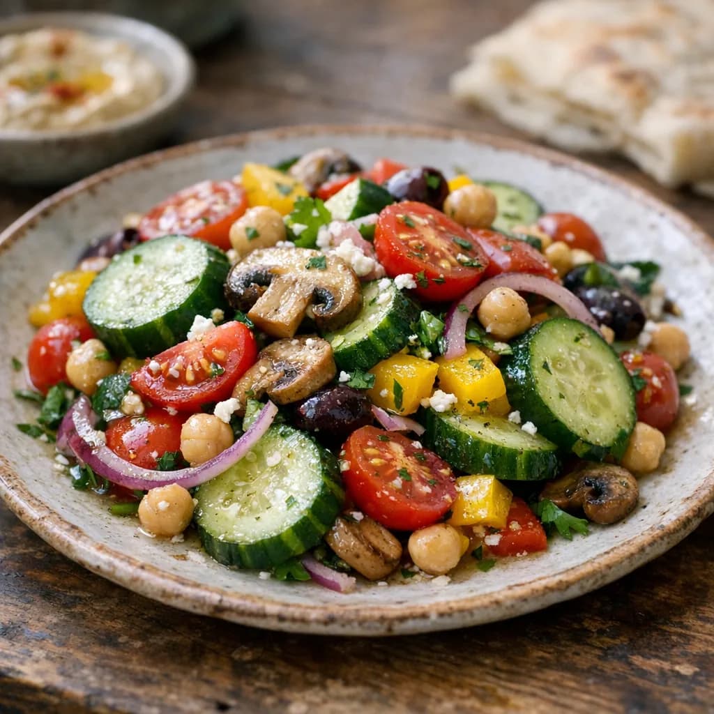 Mediterranean Halal Dinner Salad recipe