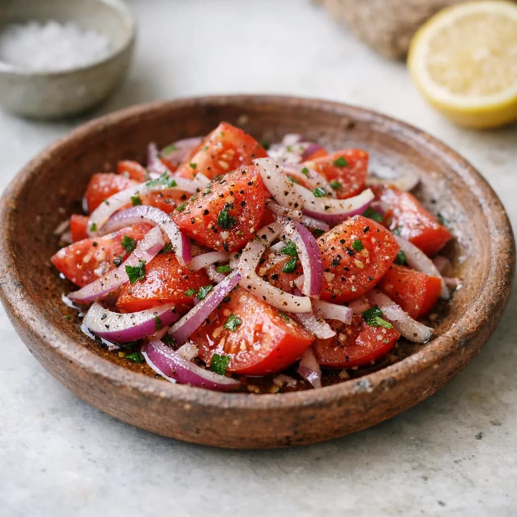Mediterranean Tomato and Onion Salad recipe