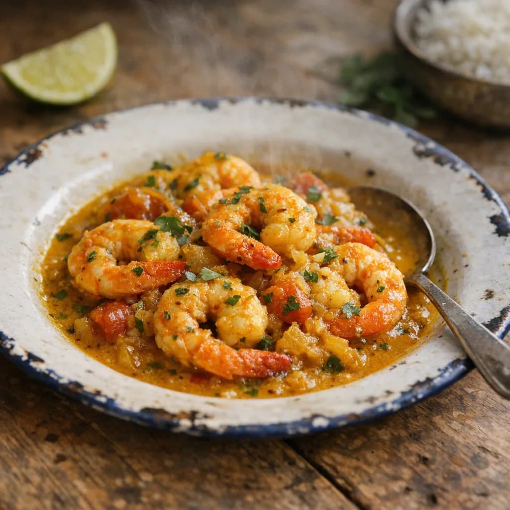 Pescatarian Coconut Prawn Curry recipe