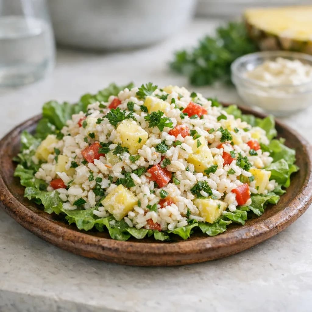 Pescatarian Crab and Rice Dinner Salad recipe