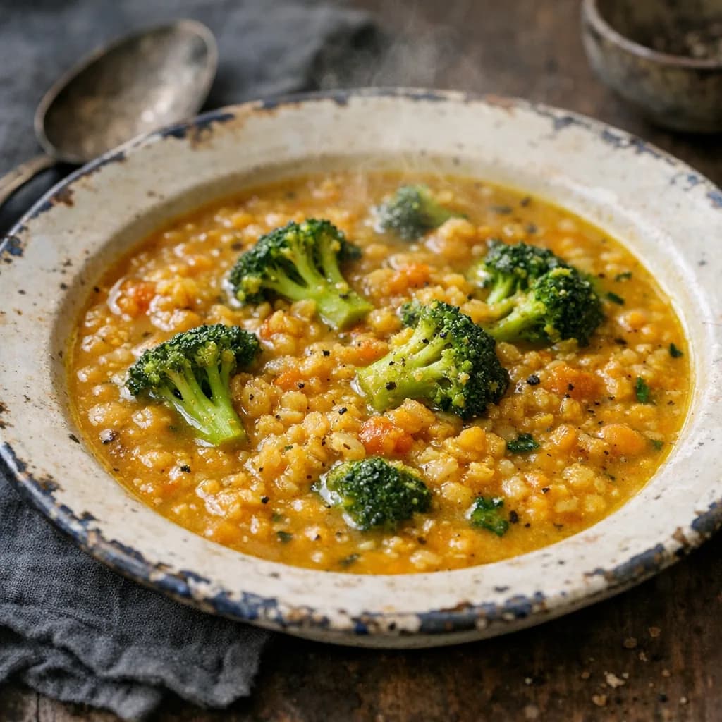 Red Lentil and Broccoli Curry Soup recipe