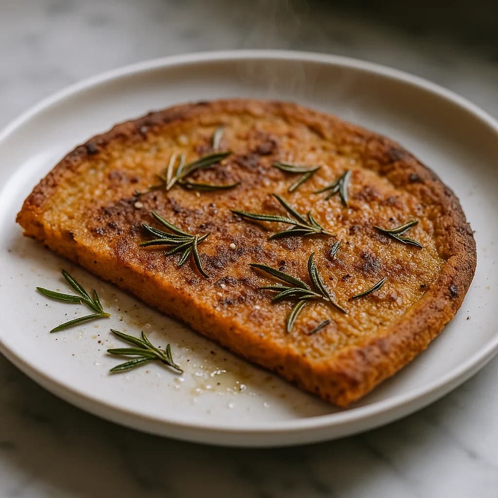 Savory Berbere Spiced Pumpkin Socca with Rosemary recipe