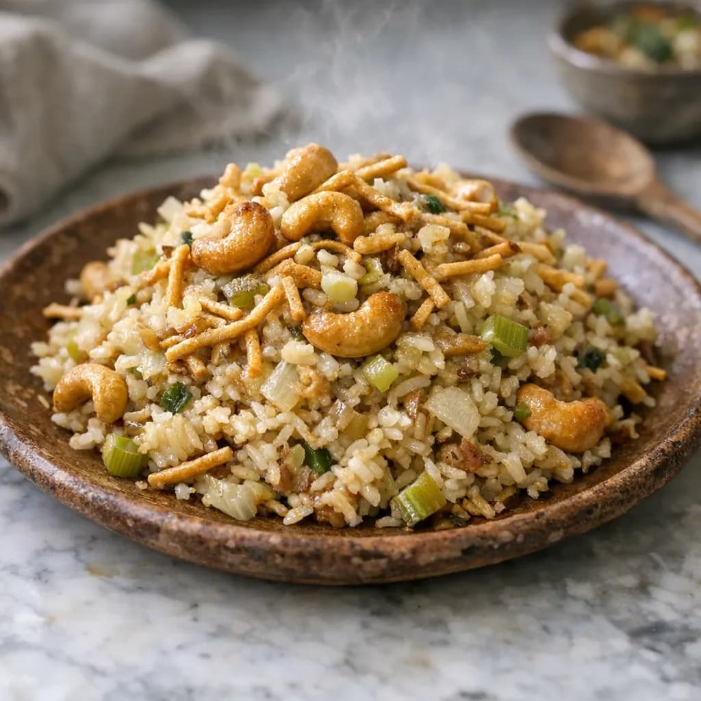 Savory Cashew and Tuna Casserole recipe