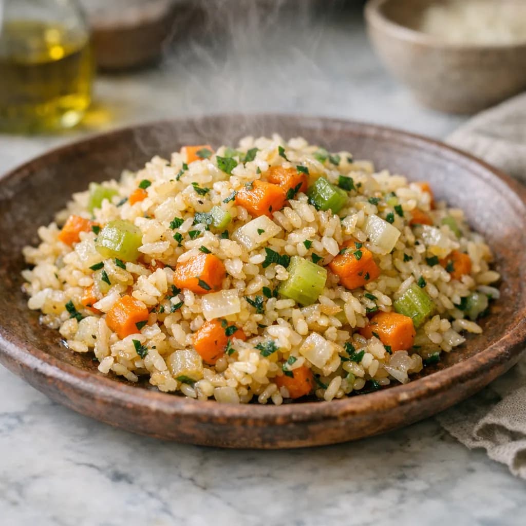 Savory Chicken and Vegetable Rice Bake recipe