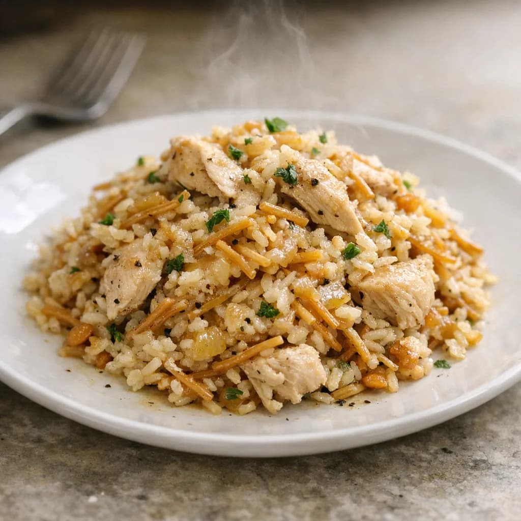 Savory Chicken and Vermicelli Bake recipe