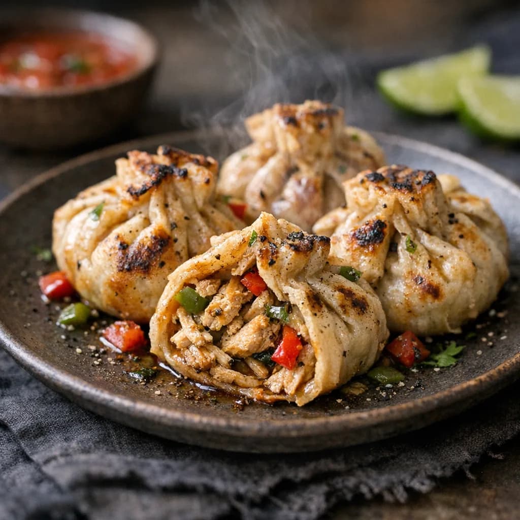 Savory Chicken Tortilla Dumplings recipe