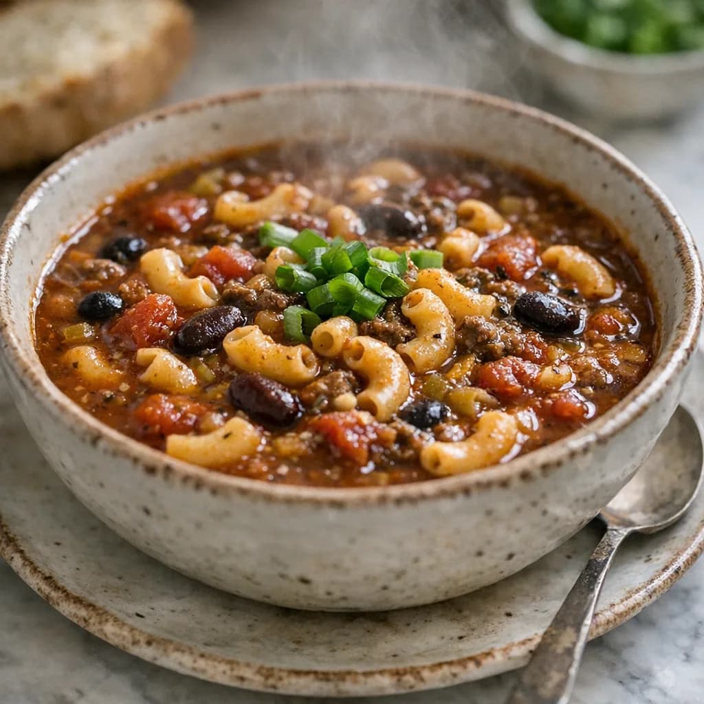 Savory Kosher Beef Chili Soup recipe