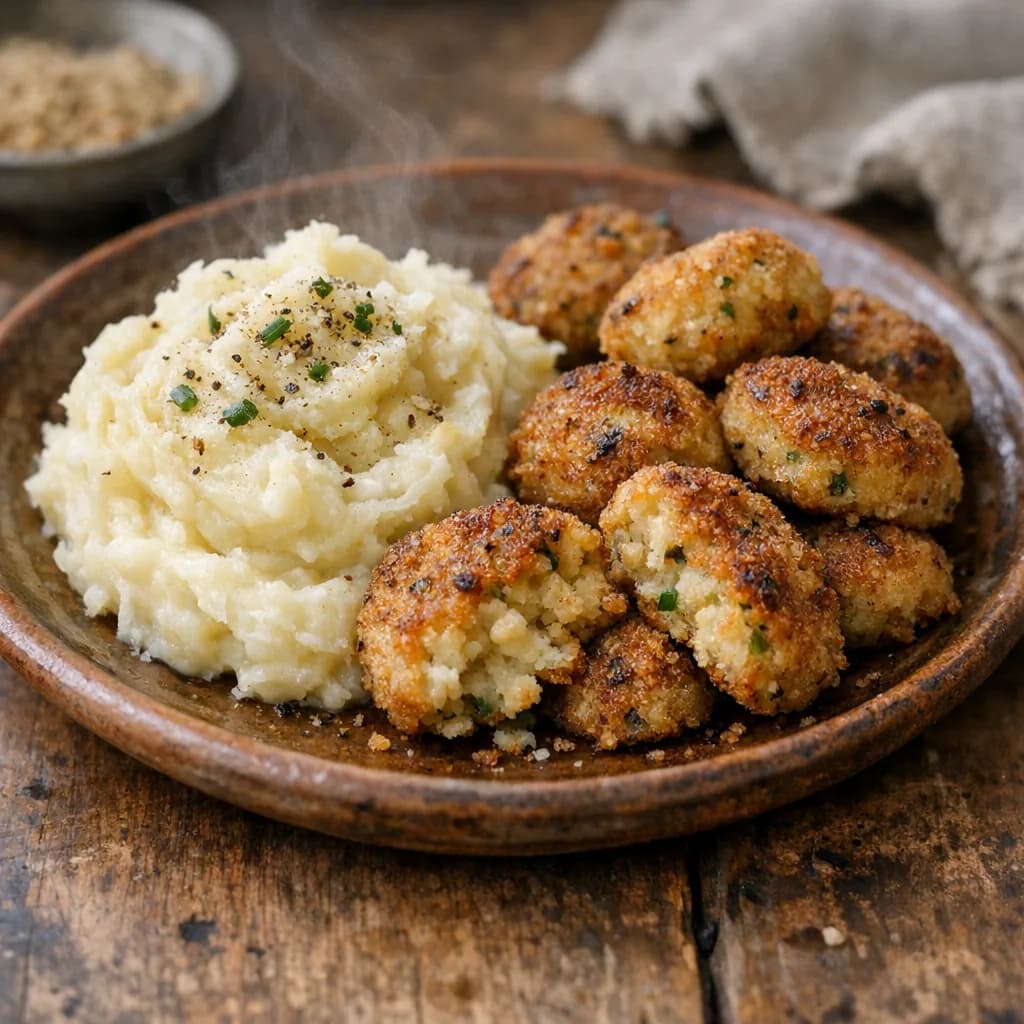 Savory Kosher Meat and Mashed Potatoes recipe