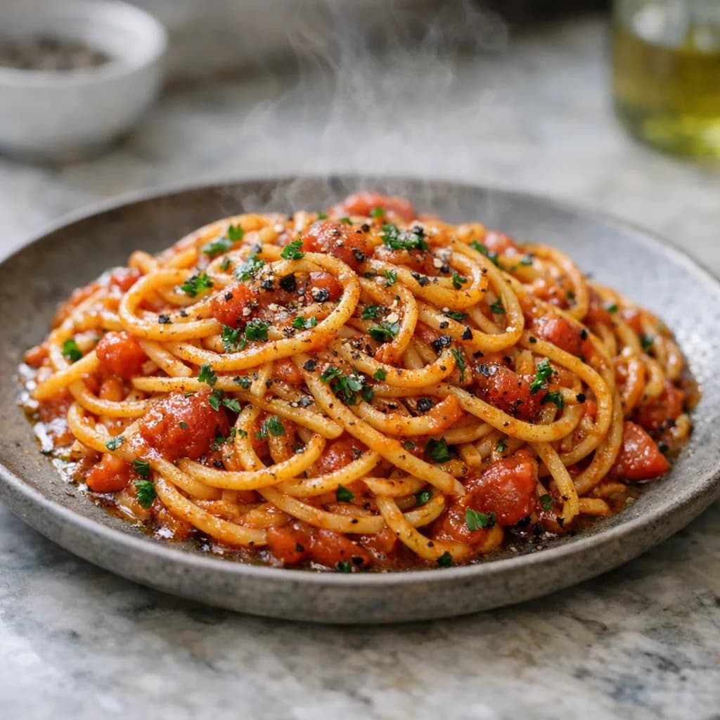Savory Kosher Skillet Pasta recipe