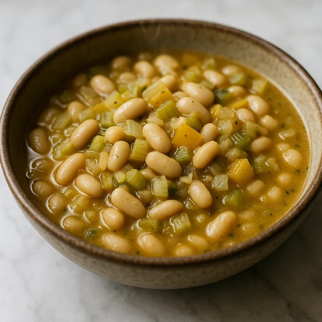 Savory Kosher White Bean Chili recipe