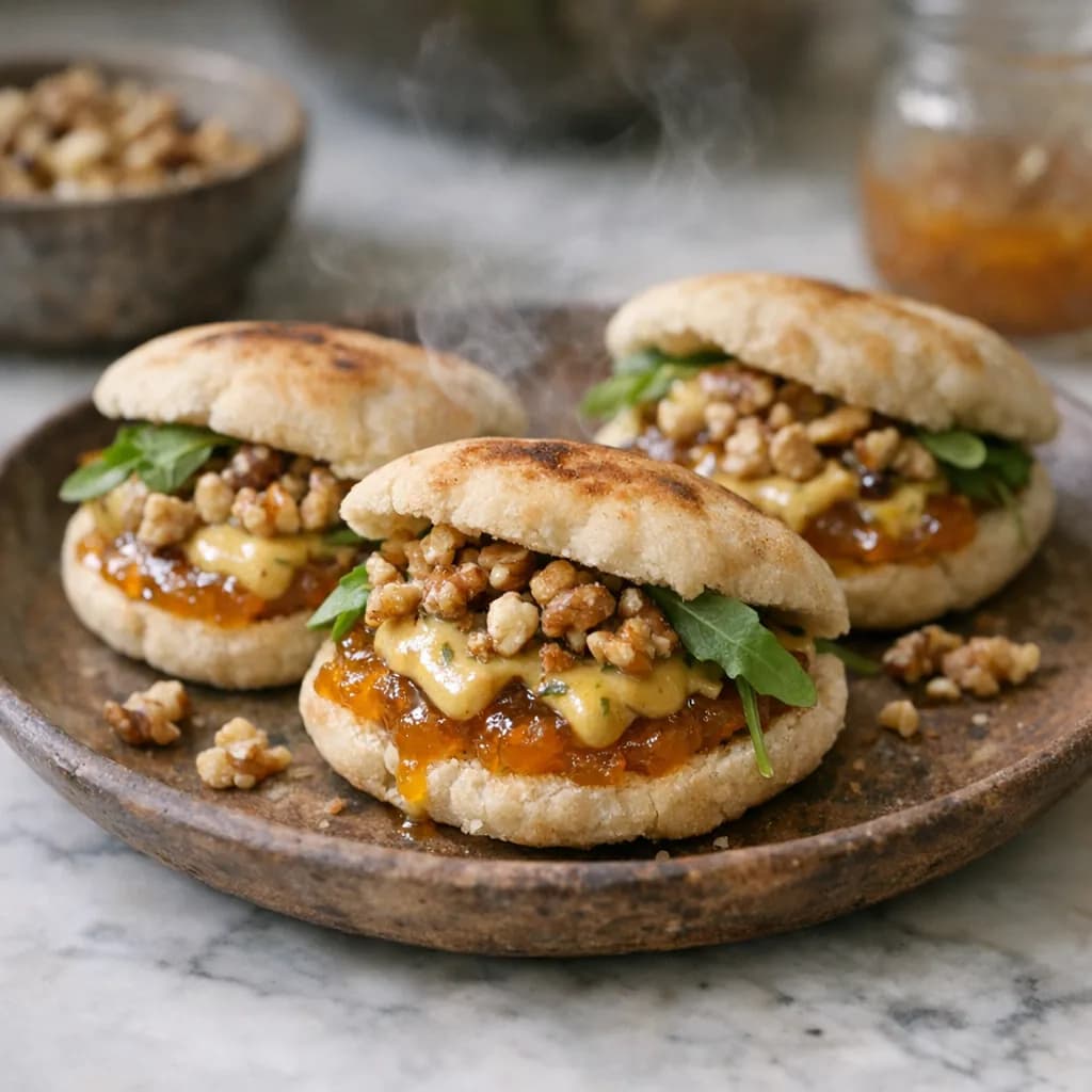 Savory Roast Beef and Walnut Sliders recipe