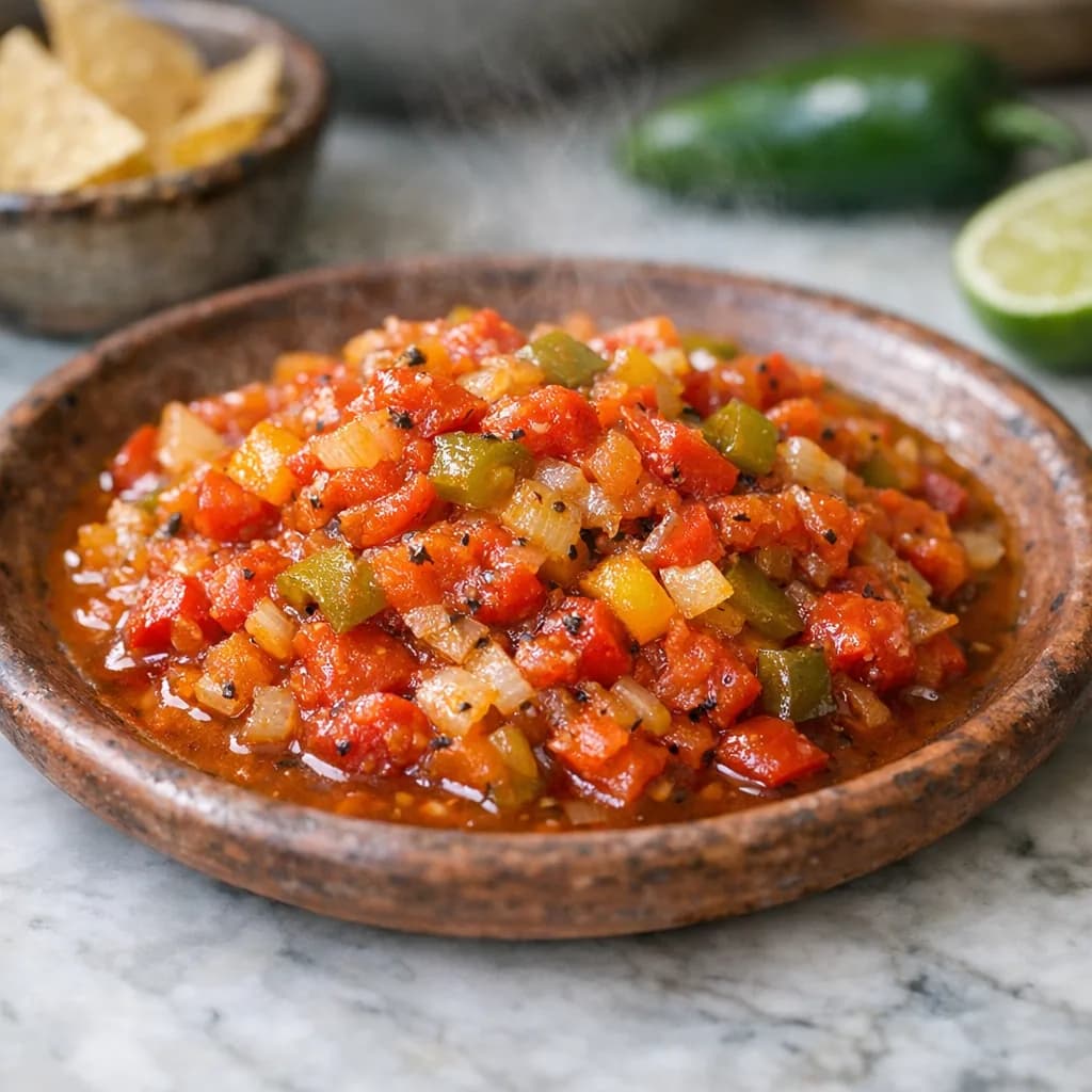 Savory Tomato and Bell Pepper Relish recipe