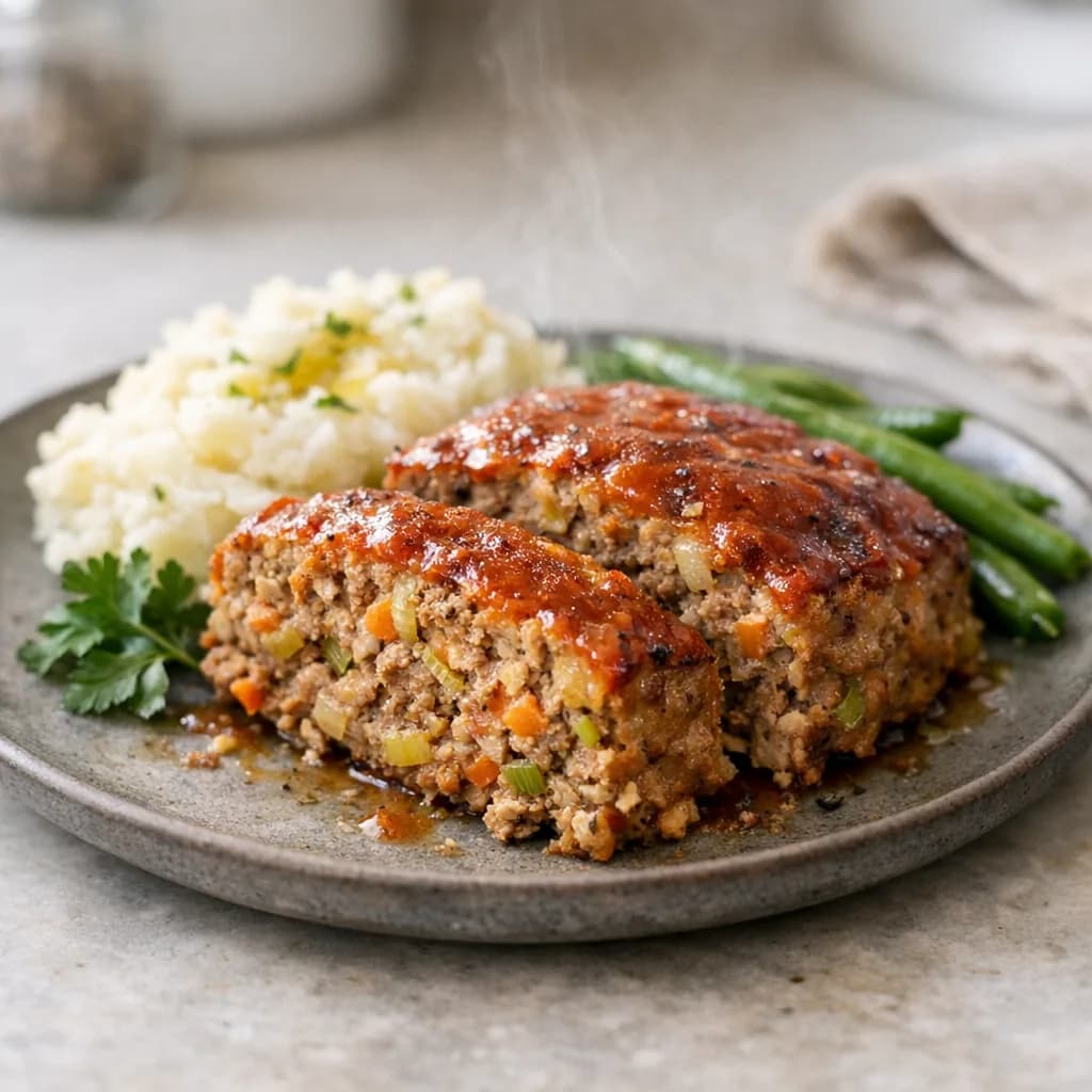 Savory Vegetable Meat Loaf recipe