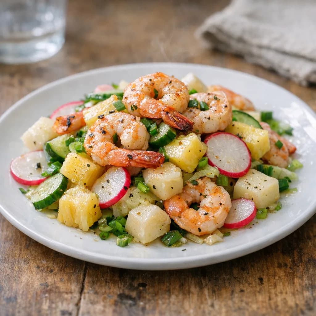 Shrimp and Pineapple Dinner Salad recipe