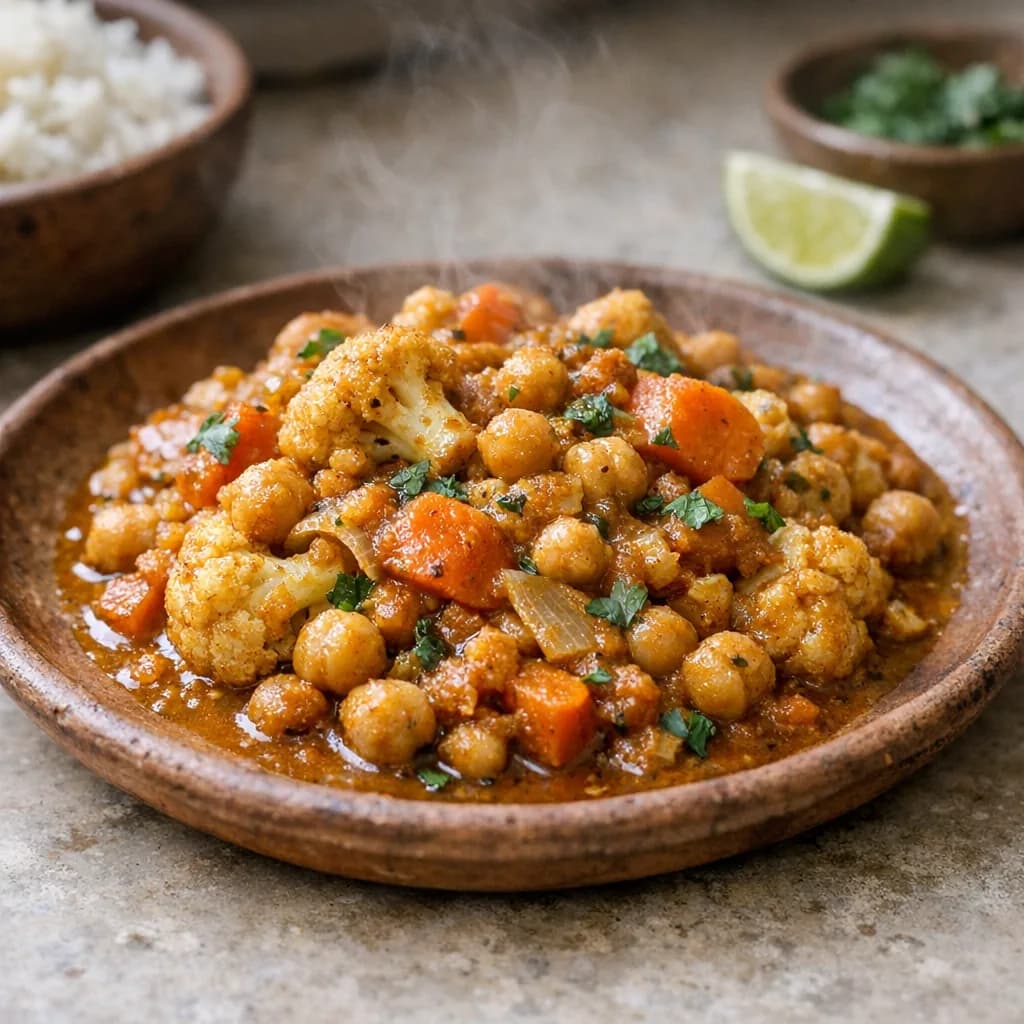 Slow Cooker Vegan Chickpea Curry recipe