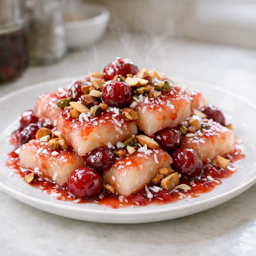 Sour Cherry Nut Delight recipe