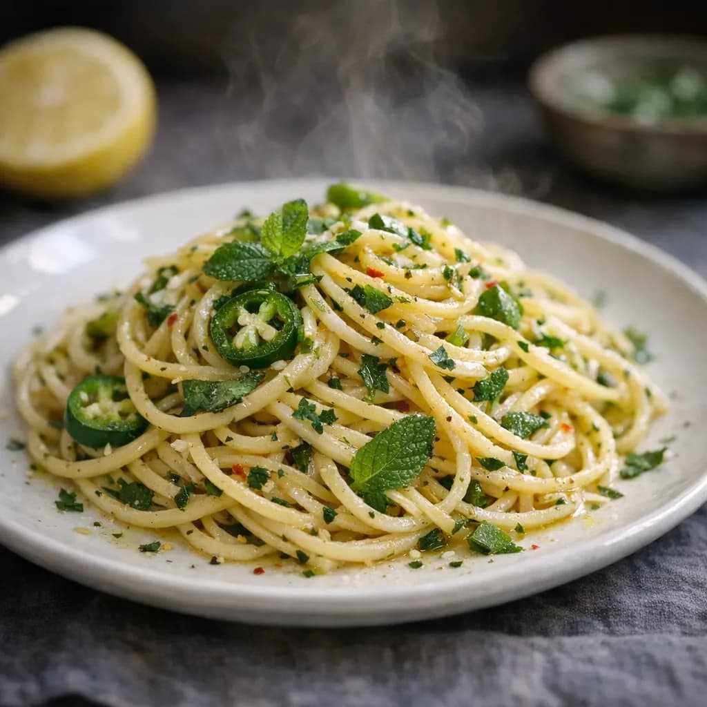 Spaghetti with Crab and Fresh Herbs recipe