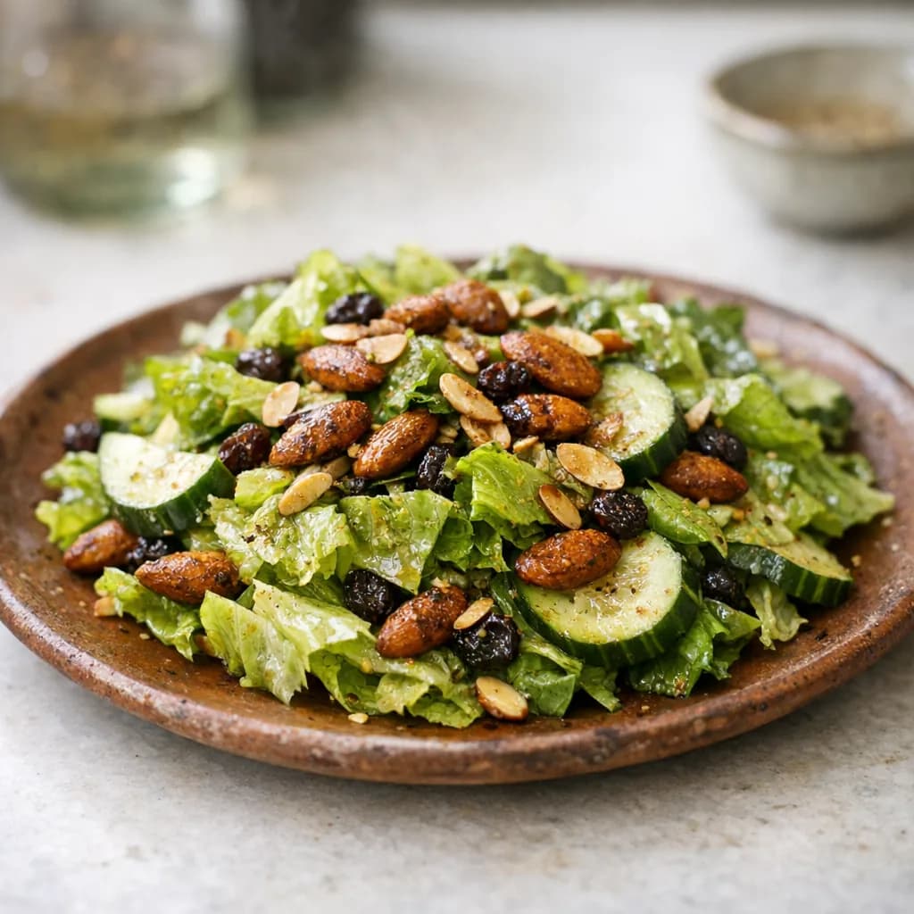 Spiced Almond and Romaine Salad recipe